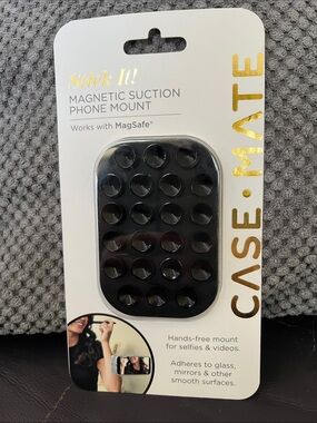 case-mate Stick It! Magnetic Suction Phone Mount - Black